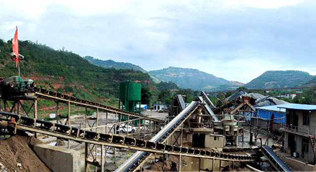 HPT cone crusher river stone sand production line in Jamaica