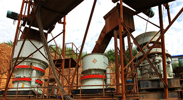 Jilin HPT cone crusher basalt production line